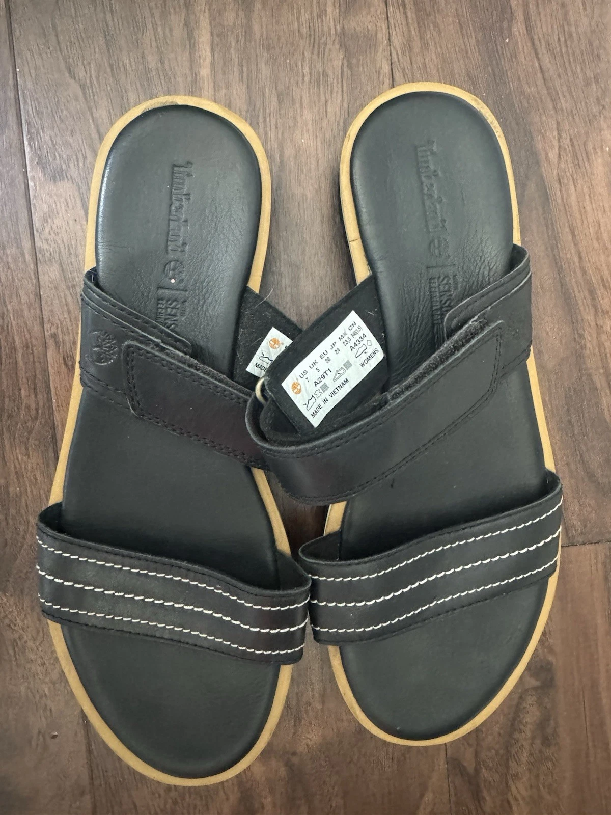 Sandali bassi Timberland donna con cinturino nero. Taglia 7