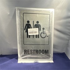 Restroom Sign Women Men Wheelchair Accessible 2 Pack 7 x 2 Inches