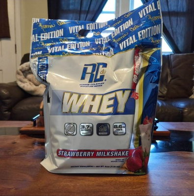 #ad 5LB Whey Protein NEW Strawberry Milkshake SEALED Ronnie Coleman Brand $28.99