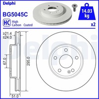 2X Delphi Bremsscheibe BG5045C FüR Mercedes Klasse W177 V177 Sports Tourer W247