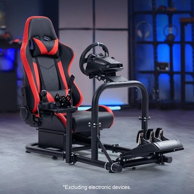 Dardoo Rennsimulator Cockpit Lenkrad Ständer Fit Logitech G923 mit Roten Sitz