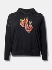 Torrid Women's Mystic Moon Relaxed Fit Cozy Fleece Studded Hoodie Size 2x 2 NWT