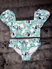 Disney BLUEY Swimsuit Toddler Girls 2 Piece Tankini Size 3T