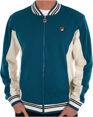 Fila Vintage Mk1 Settanta Track Top Lagoon / Gardenia - Picture 2 of 3