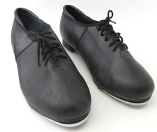 Black Theatricals Tap Dancing Shoes T9500 Womens Size 10 Man Made China Leather