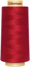 Gutermann 3000C-2074 Natural Cotton Thread Solids 3,281yd-Red