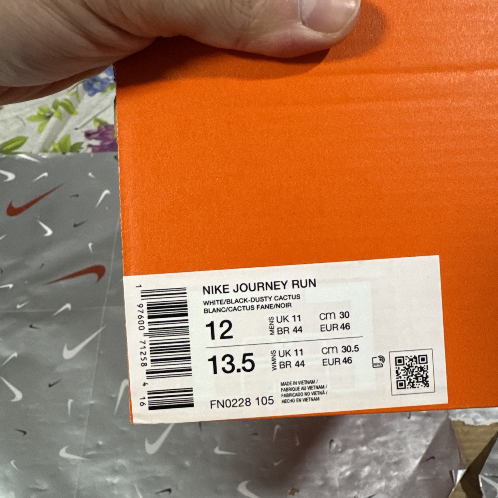 Size 12 - Nike Journey Run White Dusty Cactus FN0228-105