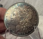 1878 S MORGAN DOLLAR SUPERB GEM BU MONSTER RAINBOW TONER #JBC-16 — photo 1