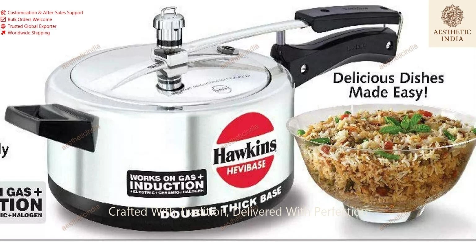 Hawkins Hevibase Pressure Cooker Aluminum Induction Silver 3.5 Litres Best Gift