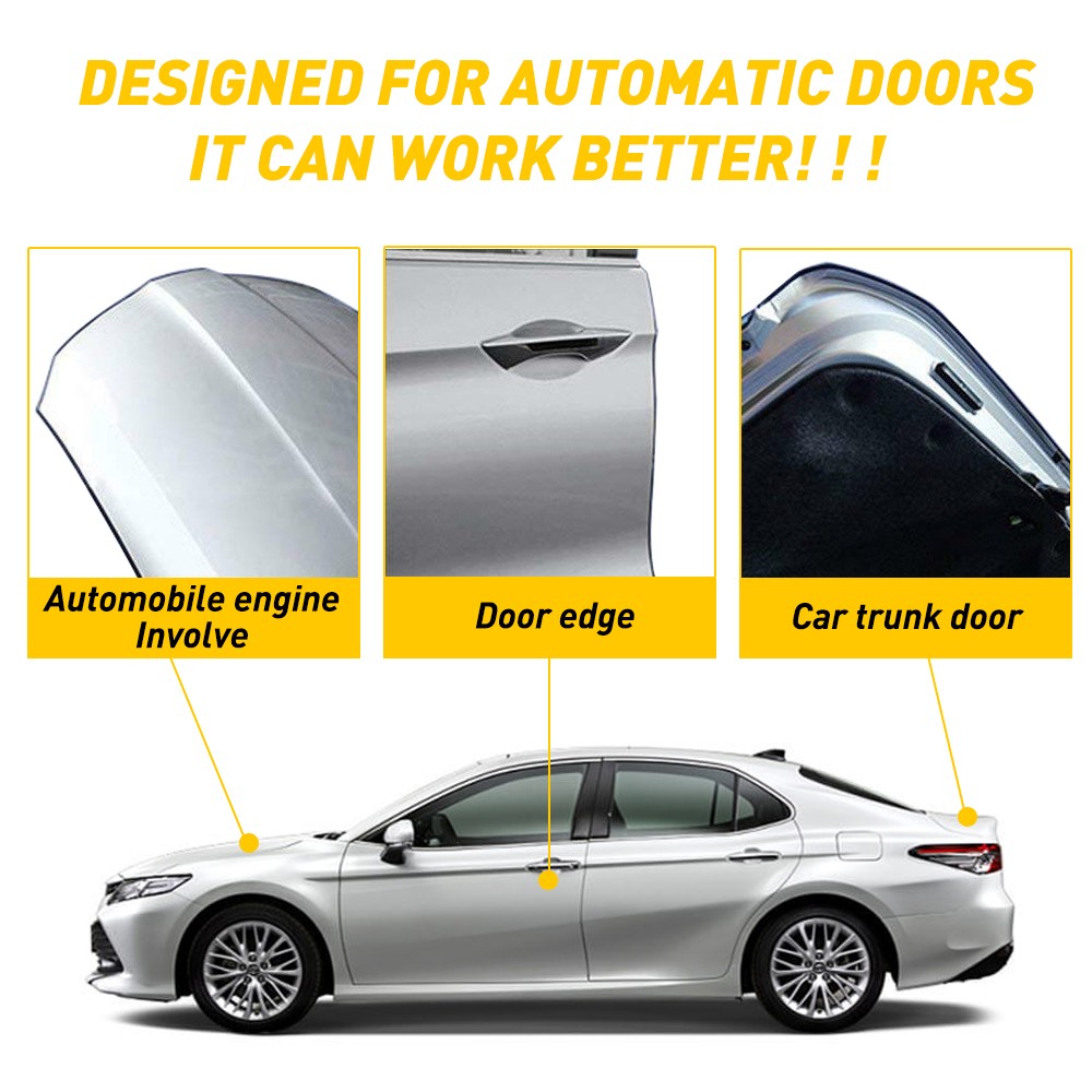 Car Door Edge Guard Molding Trim Protectors Strip 16ft U Shape Rubber Seal Black