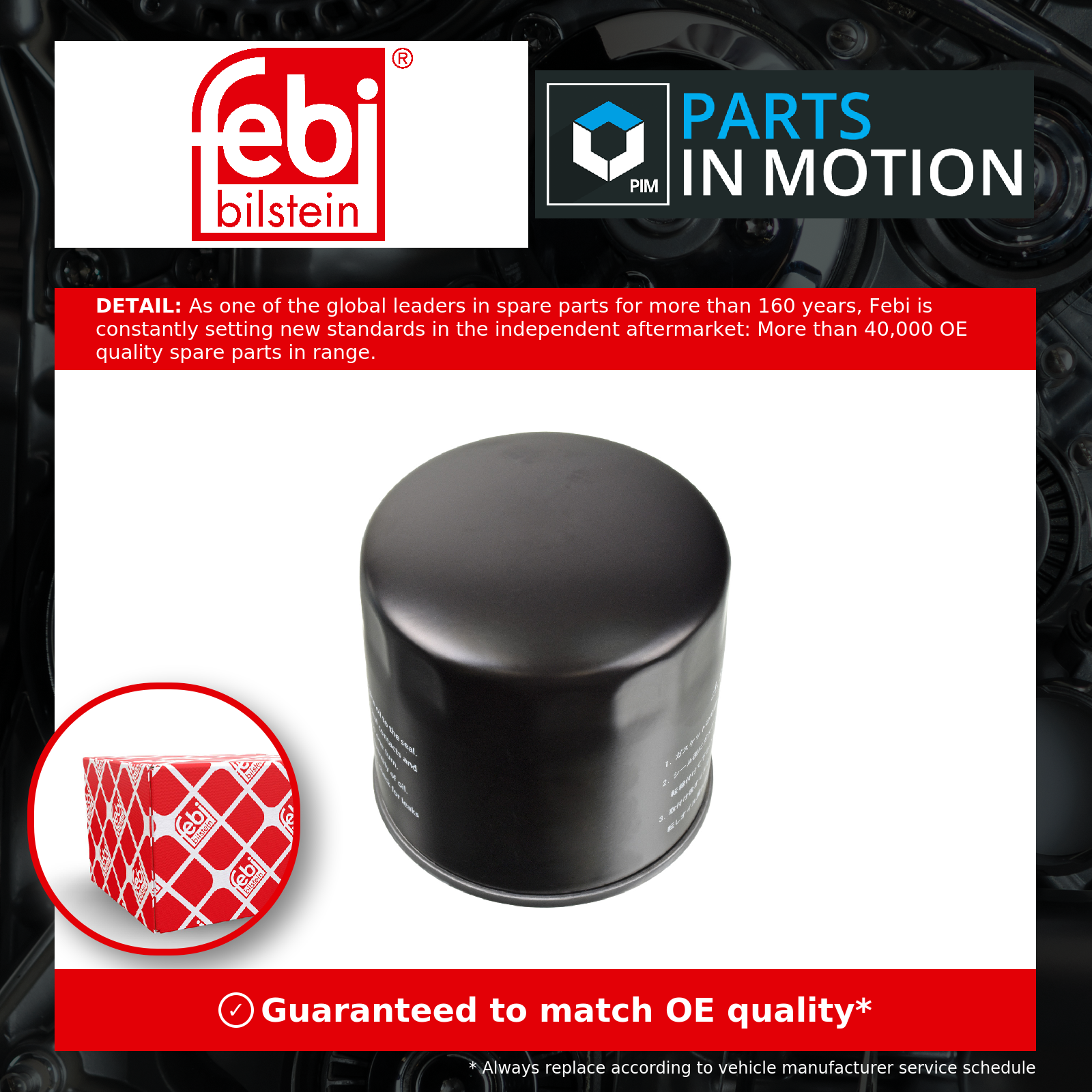 Fits FEBI-FILTRY 184119 OIL FILTER - Image 14