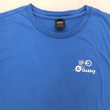 Oakley Casual Crew Neck Graphic Short Sleeve T Shirt Adult Mens Size M Blue