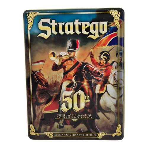 STRATEGO 50th Anniversary Edition Collectible Tin, 2011 **COMPLETE** - Picture 2 of 8