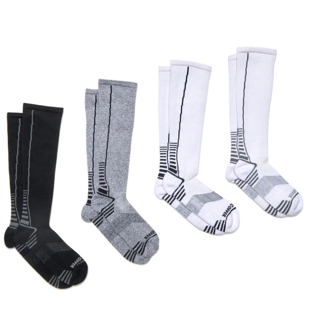 NWT TOMMIE COPPER ULTRATEMP Over The Calf Compression Socks 4-Pack Size 4-6.5