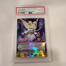 2026 DISNEY LORCANA EN P3-PROMO 34 TINKER BELL SNOWFLAKE COLLECTOR PSA 10