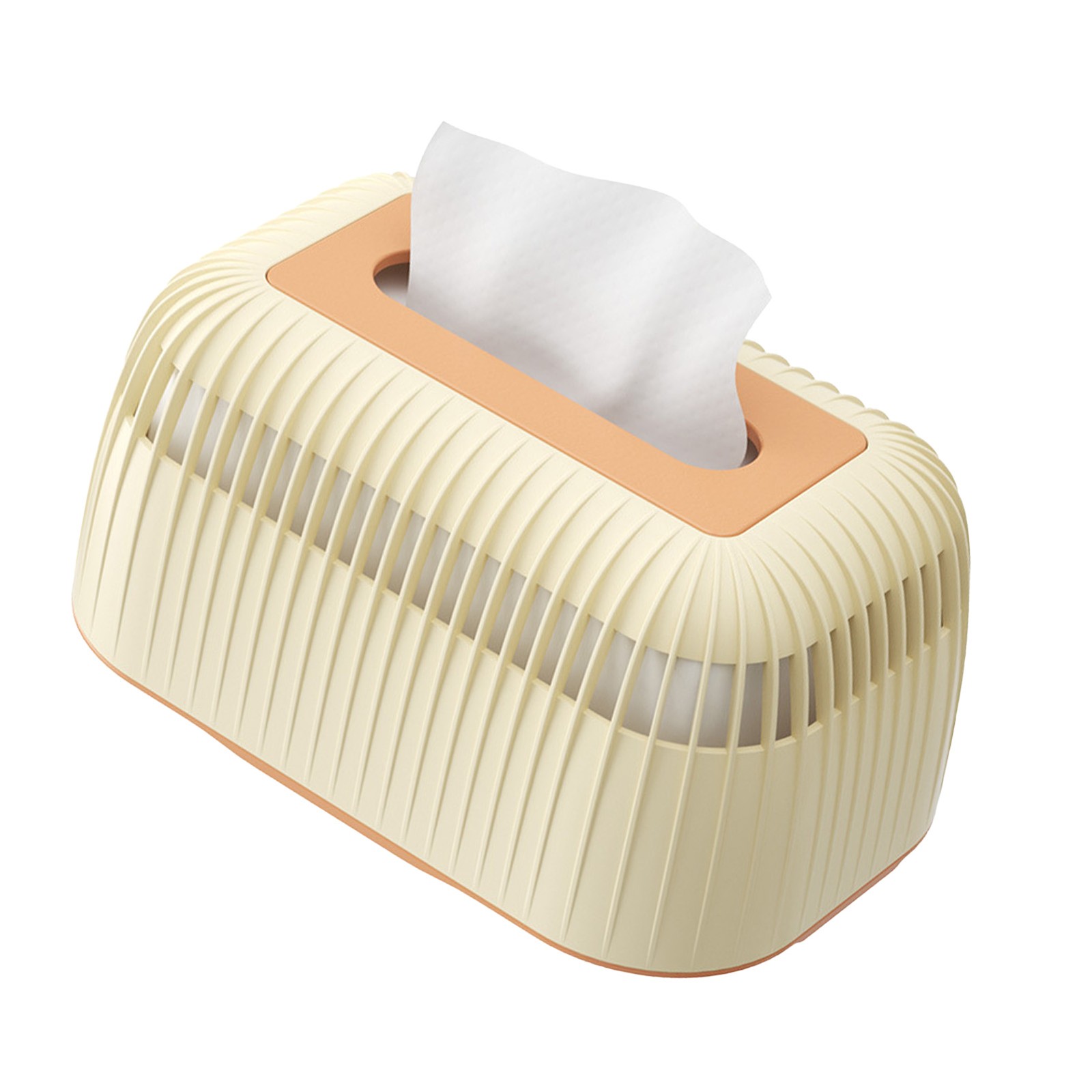 Tissue Box Holder Plastic Large Capacity Rectangle Napkin Box Cover Dispenser Fo
