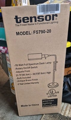 NEW VINTAGE Tensor Brass Mid Century Modern Adjustable Desk Lamp FS790-20