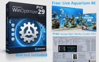 Ashampoo WinOptimizer PRO 29- Fast. Clean. & Safe -Lifetime License 3 PCs [DISC]