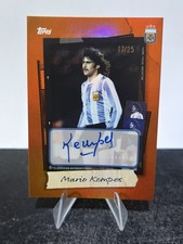 Topps 2025 Focus Argentina Team Set Mario Kempes Snapshot Autograph /25