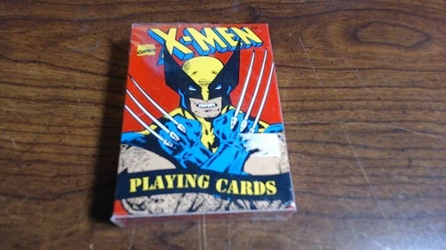 Vintage X-Men Wolverine Playing Cards Sealed 1990s Marvel Comics Industries New