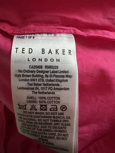 NWT $475 Ted Baker Mirza Pink Eyelet Lace Midi-Dress Size 2 (US 6) - Picture 9 of 12