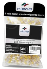 8 Hole 300 Disposable Cigarette Filters That Remove Tar, Tar Filters, Reduce