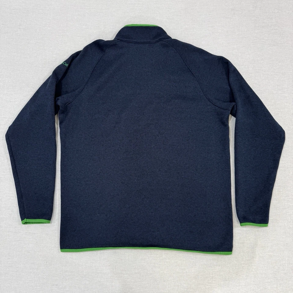 Pullover Notre Dame Fighting Irish Columbia Mejor Suéter Para Hombre Grande 1/4 Cremallera Foto 3 de 4
