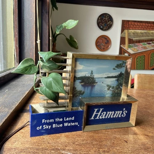 Vintage Hamm’s Beer Cash Register Lighted Sign
