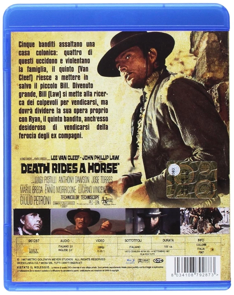 Blu-Ray - Da Uomo A Uomo (1 Blu-ray) (Blu-ray) Van Cleef Law Brega Pistilli - Imagen 3 de 3