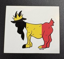    GOAT USA NY Belgium Flag Sticker - EXTREMELY RARE - VERY LIMITED SUPPLY     