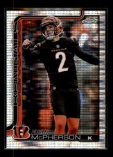 2025 Topps Chrome #64 Evan McPherson Pulsar Refractor Cincinnati Bengals