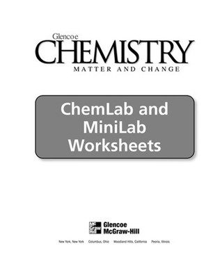 Laboratory Management and Safety In the Science Classroom Glencoe