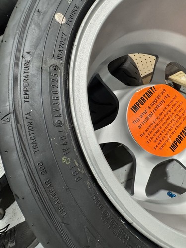 4 pcs Kosei K1 Silver 15x7 4x100 +38 with 225/45/15 tires mounted and balanced - Picture 16 of 16