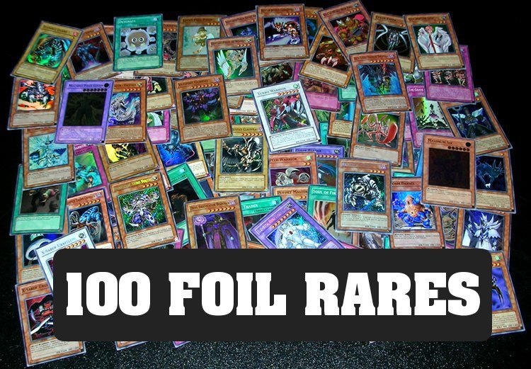 100 YUGIOH FOIL RARE HOLO CARDS COLLECTION&excl; FOILS ONLY&excl;