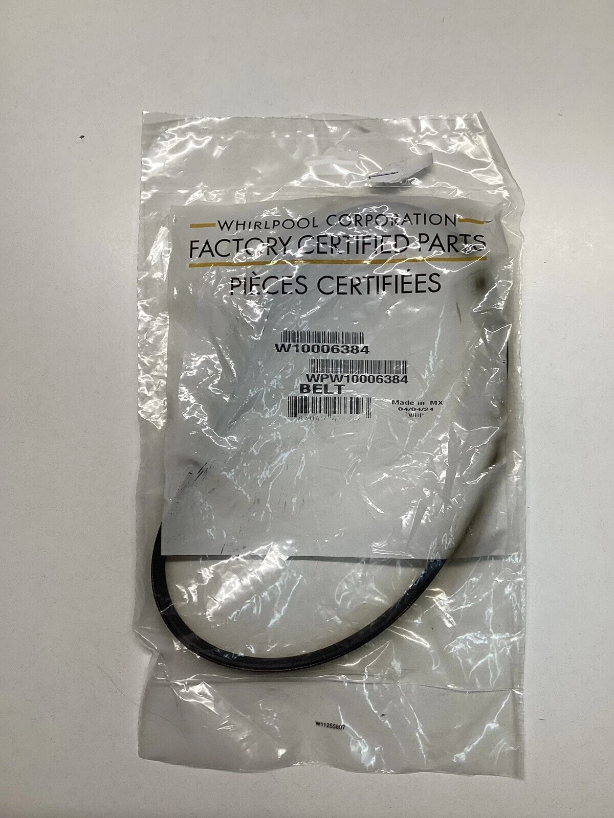 Whirlpool W10006384 Replacement Belt for Washer Dryer
