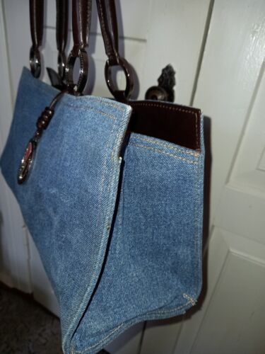 Valentino Wohnwagen Denim Tasche blau