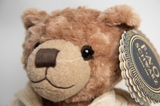 FAO Schwarz Anniversary Beige Teddy Bear Plush with Cardigan Sweater