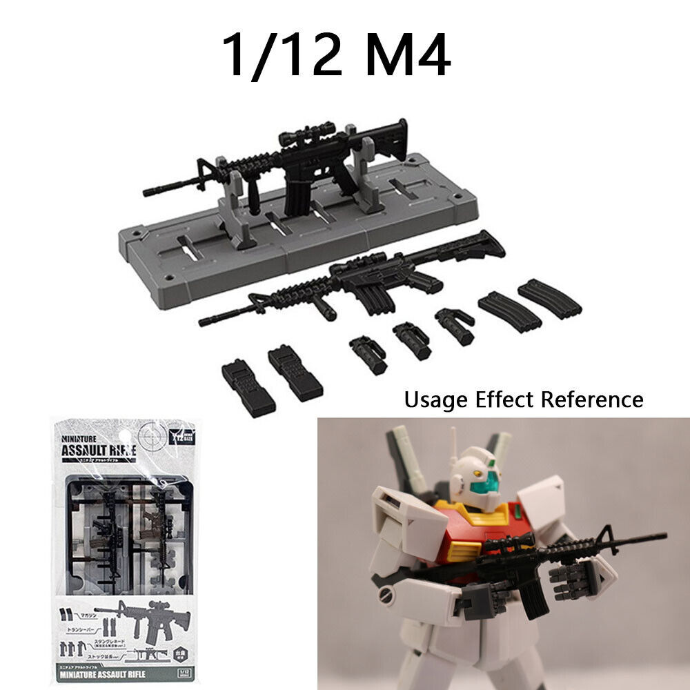 ZYTOYS 1/12 6PCS Weapon Set RPG Machine Gun Model Rifle