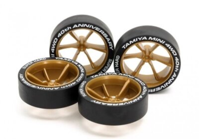 むぎ　オーダー Tamiya 95639 Mini 4WD 40th 6-spoke Wheels w/Super Hard Large Low