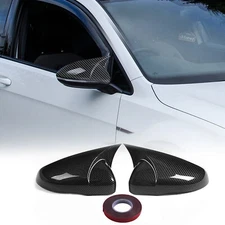 For VW Golf MK7 MK7.5 GTI GTD R 2014-2019 Carbon Fiber Rearview Mirror Cover Cap