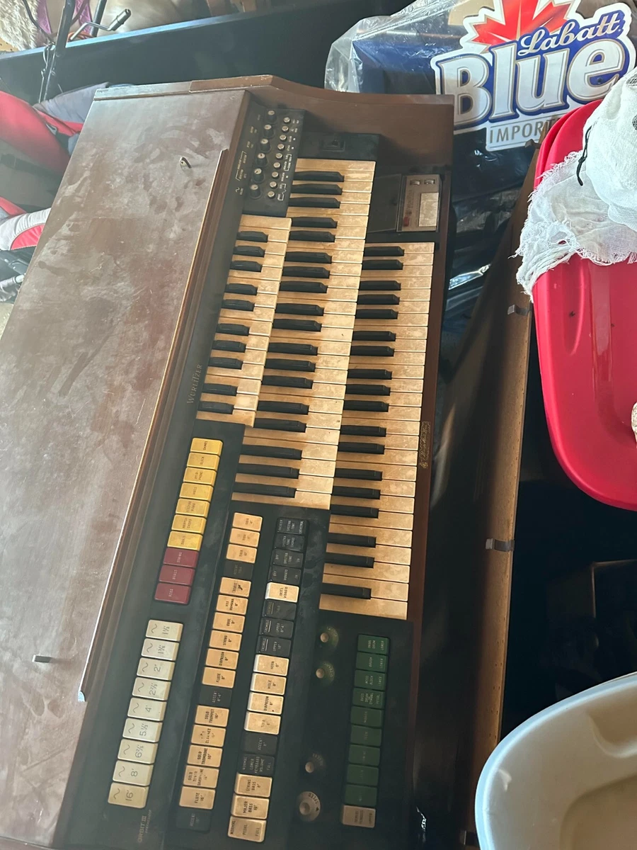 Wurlitzer Orbit III 4037 Electric Organ 3 Tier w Bench eBay