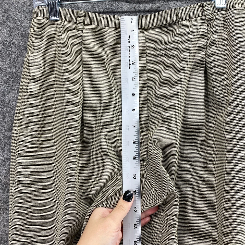 Liz Claiborne Dress Pants Women 8P Petite Gray High Rise Pleated Lined Straight - Image 4 of 4