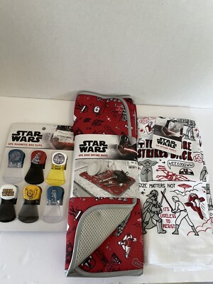 Star Wars Empire Strikes Back  PK Kitchen Towels 2 PK Dish Drying Mats Bag Clips