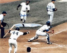 Paul Blair autographed 8x10 photo New York Yankees 1978 World Series Run Scored