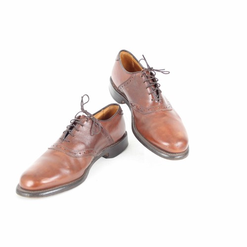 Allen Edmonds Shelton Sz 8D Brown Textured Lace Up Shoe - Picture 2 of 10