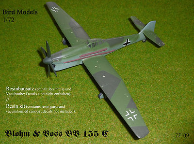 Blohm & Voss BV 155 C  Höhenjäger    1/72 Bird Models Resinbausatz / resin kit 