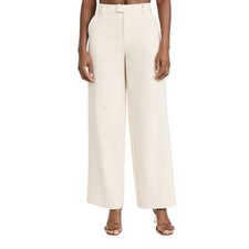 NWT Good American Woven Trouser 2.0 Tan creamSize 6/28
