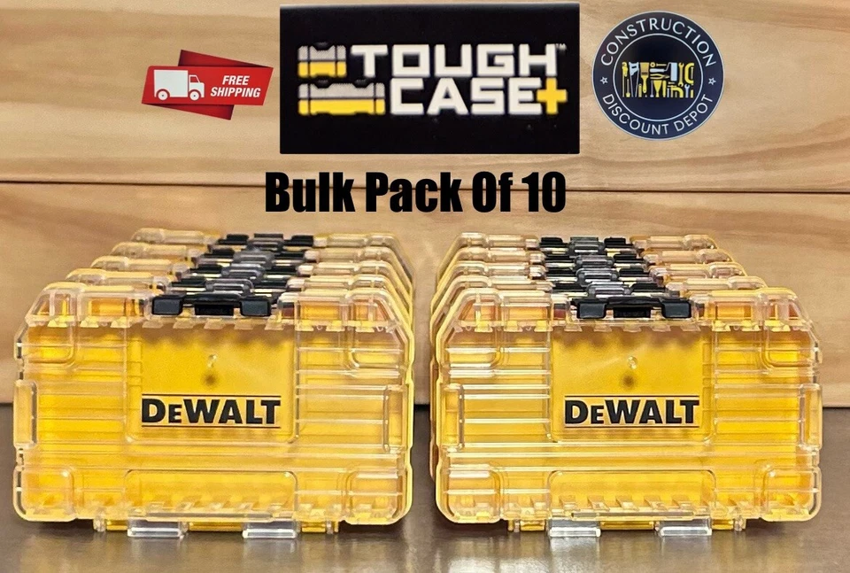 Bulk 10 Pack DEWALT Tough Case Drill Bit Tip Storage Organizer - Image 2 of 4
