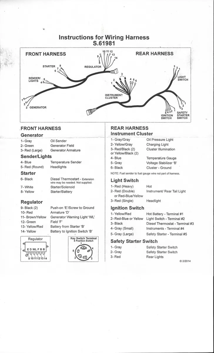 18+ Ford 3000 Wiring Harness