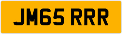 JAMES R NO SPACING ALTERATIONS REQ'D JAMESY JAMIES PRIVATE NUMBER PLATE JM65 RRR